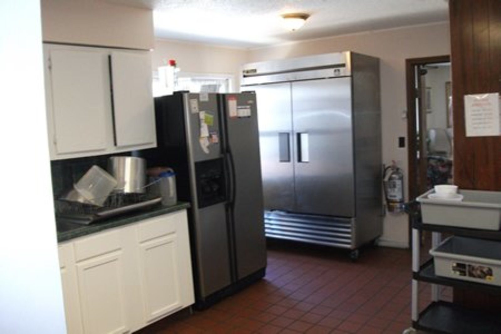Kitchen and food-preparation area at Hillcrest Assisted Living